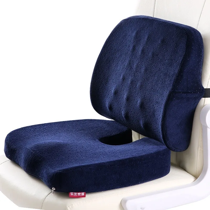 Memory Foam Sitzkissen Orthopädisches Kissen Steißbein Bürostuhl Kissen  Unterstützung Taille Rückenkissen Autositz Hüftmassage Pad Sets