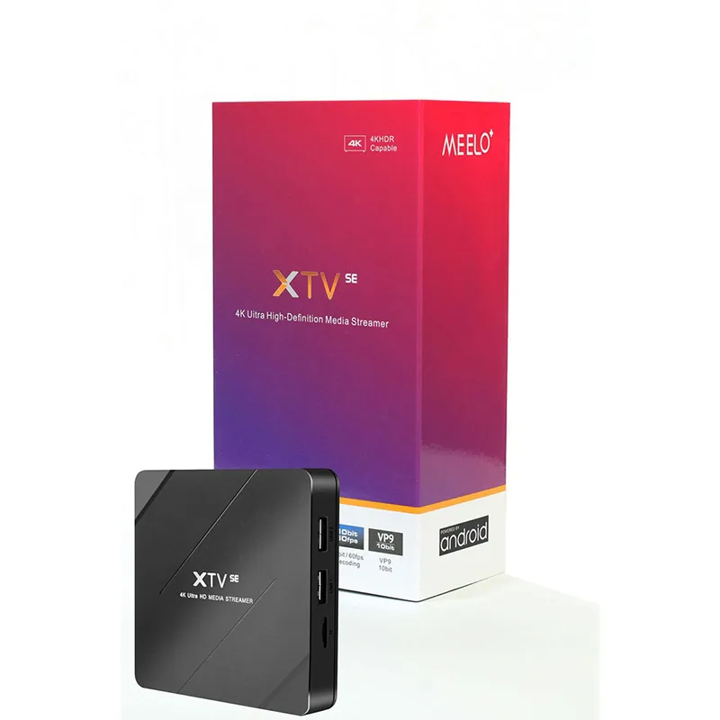 MEELO PLUS XTV SE Stalker Smart Tv Box Android 9.0 Amlogic S905W XTREAM Codes Set Top Boxes 4K 2G 16G Media Player Penta-core
