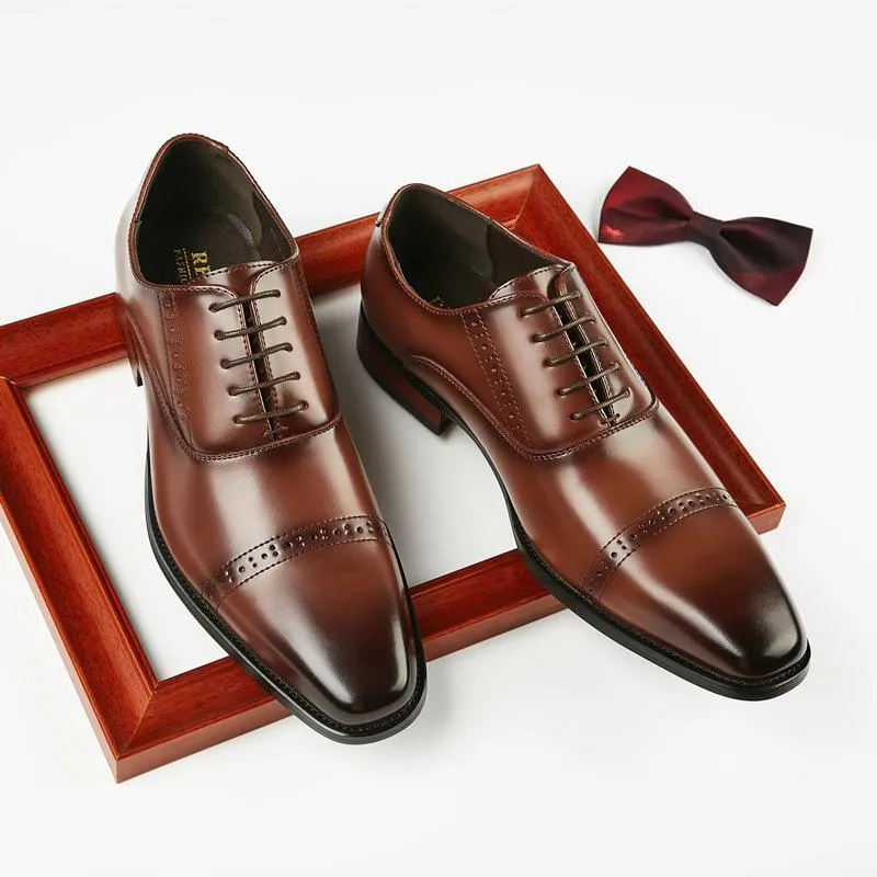 Wholesale Wedding Formal Shoes For Men Elegant Leather Oxford... At Only  $95.95 | DHgate.Com