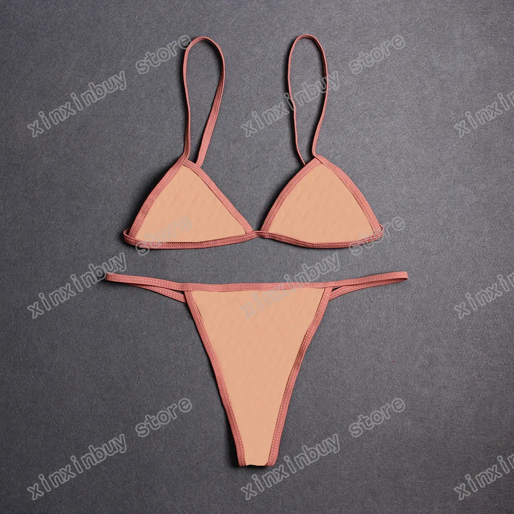 22SS Italiaanse bikini lente zomer onesies kant nachtkleding ondergoed dubbele letters dames badmode tops hoge kwaliteit bikini regenboog