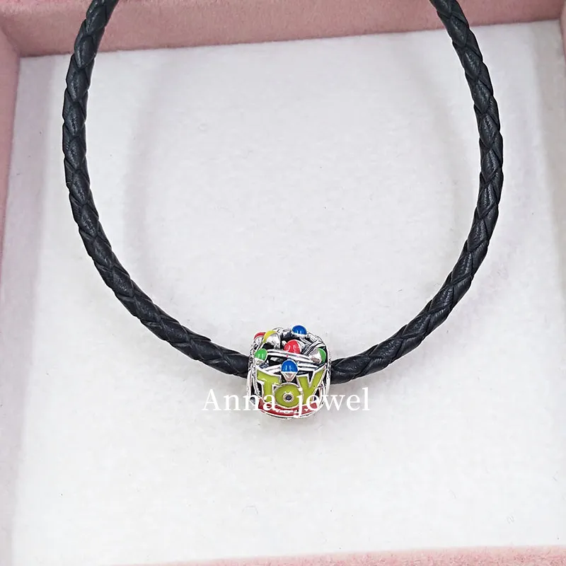 Authentic jewelry making kit Sterling Sier small Beads toie storie Land Charm mens bangles Fits European Style Bracelets & Necklac_voghion.com