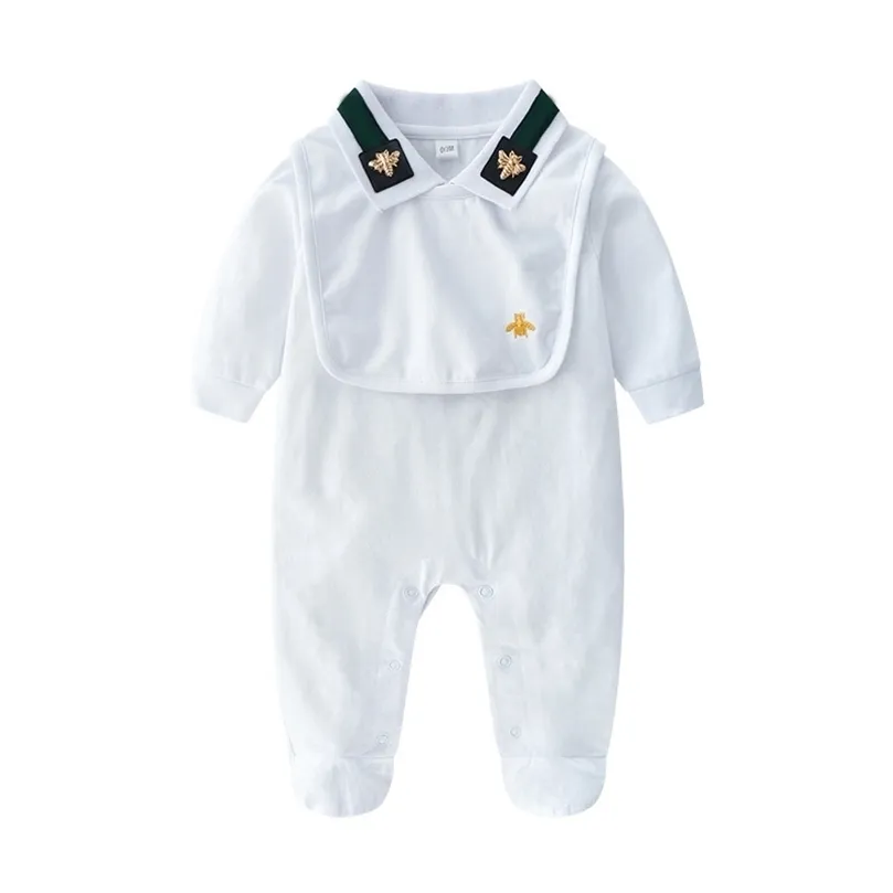 1 stks / partij Bern Winter Baby Rompers Lange Mouw Set Katoen Baby Jumpsuit Meisjes Jongen Meisje Kleding 211101