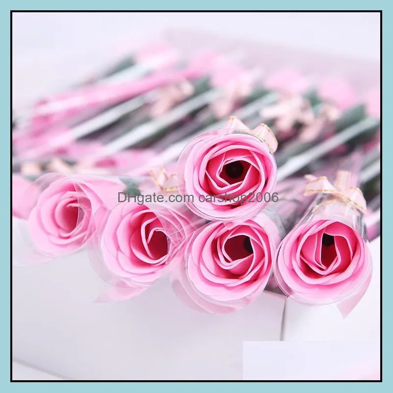 new Artificial soap Flowers Rose Valentines Day gifts Wedding flower Party home hotel Favors Decorations wedding bridal bouquets