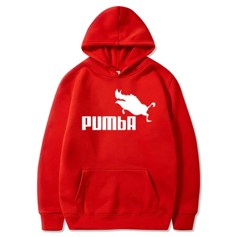 Hommes sweats à capuche sweats 2021 drôle mignon hommes femmes Pumba sweat à capuche mode décontracté Streetwear Cool belle Costume