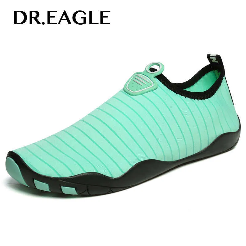 Dr.Eagle Mężczyźni Aqua Buty na wodę Letni Obuwie Boso Skóra Sneaker Buty Basen Kobiety Pływać Plaża X0728