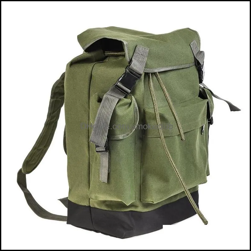 Sports de pêche Accessoires de pêche en plein air Sac à dos d'extérieur Trekking Sport Voyage Sacs à dos Grande capacité Cam Randonnée 70L Sacs Drop Delivery