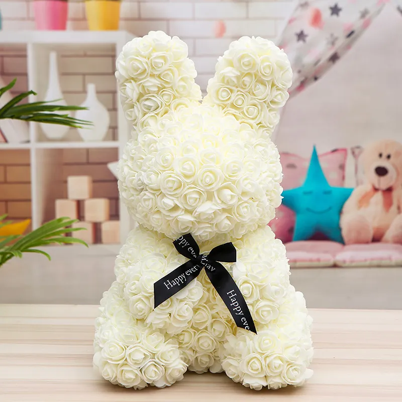 rose rabbit toy Luxury Rose Bunny, Handmade Flower Bunny, Best Quality Rose Rabbit –  Madeofrose main image 1