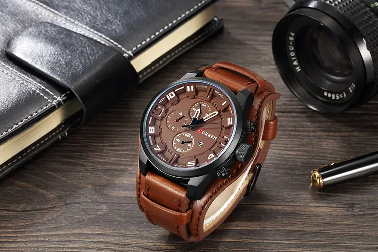 CURREN Top Brand Luxury Mens Watches Male Clocks Date Sport