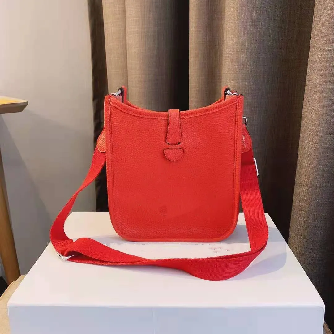 A nova bolsa de couro Mini Fashion One ombre seu ombro de seu balde nuzhen Mulheres Meninas Bolsa de ombro unissex Homens