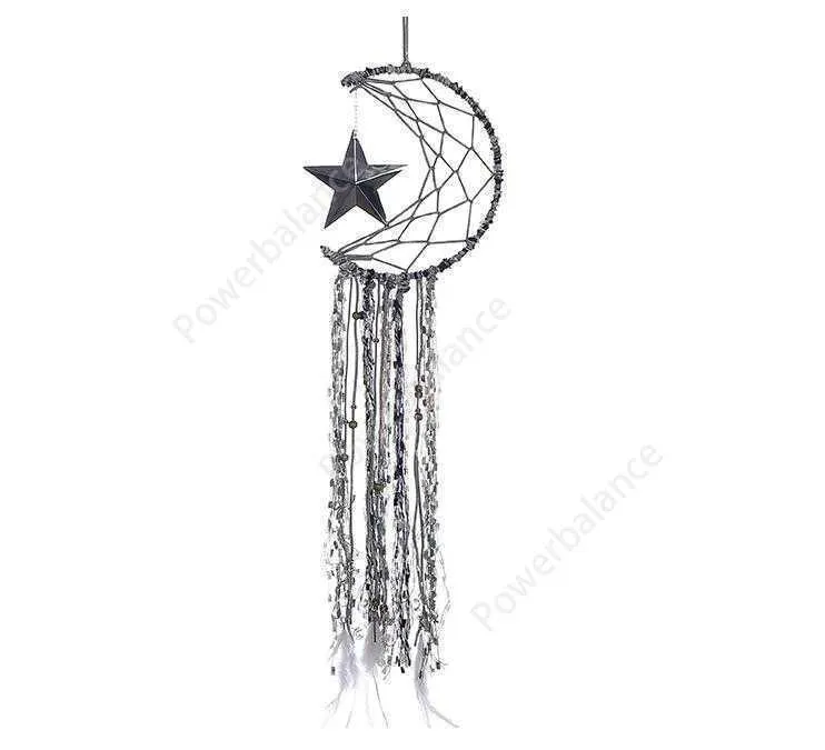 Dreamcatcher Bells Hang Moon Catcher Dreamcatcher Fashion Feather Dream Catcher Pendant Wall Hanging Room Decoration Handicraft DHP58