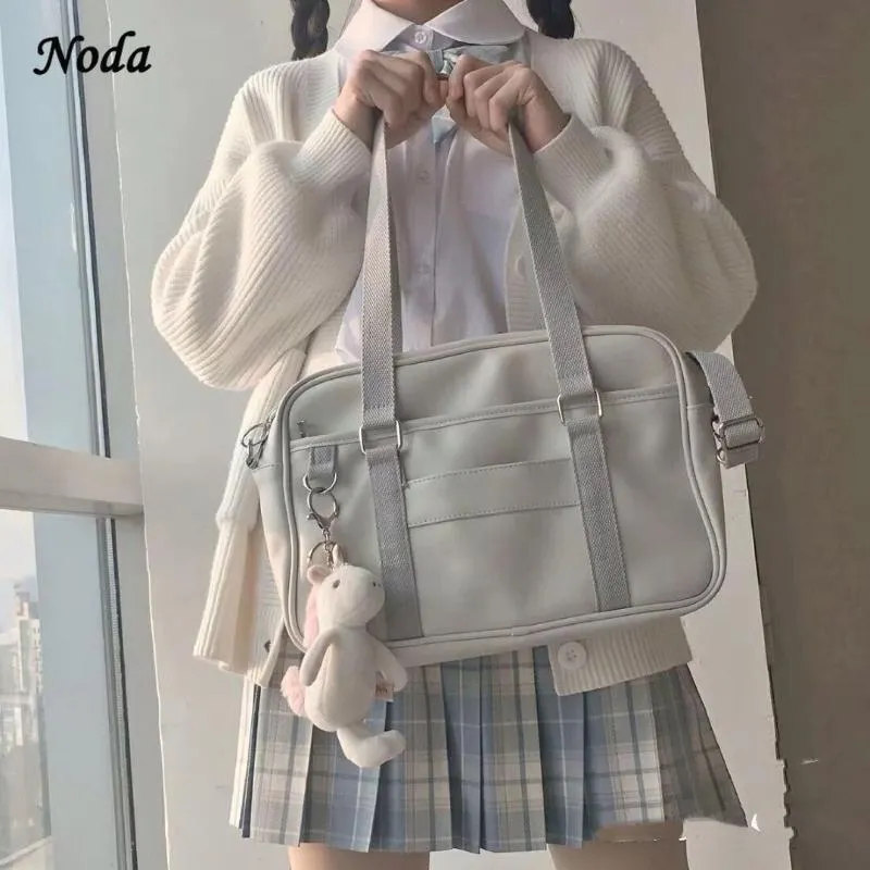 Evening Bags 2021 Japanese Designer Vintage Shoulder Bag Brand Large Uniform Messenger JK School Leather Handbags Girl Casual Totes