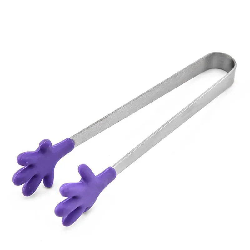 Ice Sugar Cube Tong Stainless Steel Food Serving Tools Tongs Salad Bar BBQ Grill Buffet Kitchen Gadgets Tools GH0067