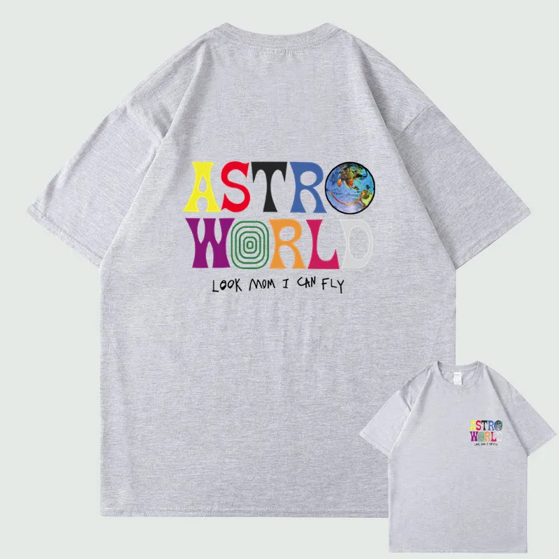 Erkek tees mocha gömlekler travss spor ayakkabı travisscott tasarımcı hip-hop gömlek maçı yelken astroworld gömlek% 100 pamuk grafik scotts t shir erkek tişört scotts 356