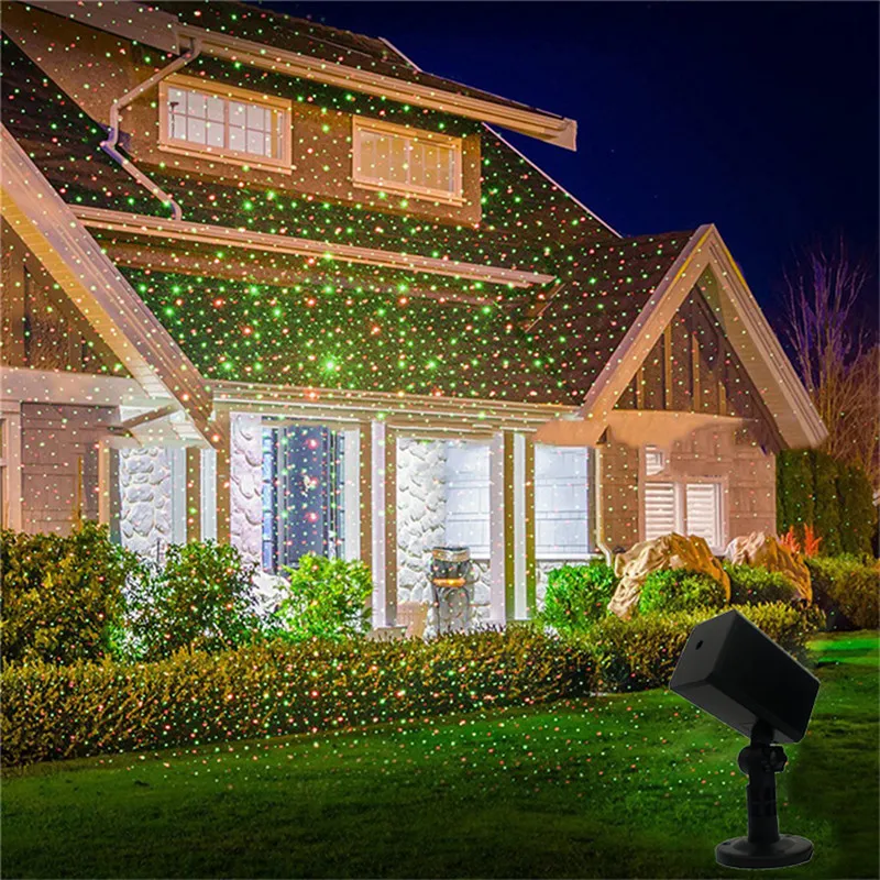 Décoration de jardin extérieur pelouse effet de scène projecteur d'éclairage laser étanche IP44 ciel étoile lasers lumière paysage parc jardin lampe de noël