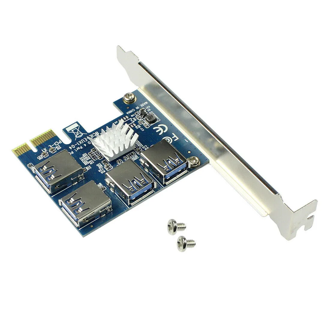 PCI-E NAAR PCI-Eアダプタ1ターン4 PCI-Expressスロット1X NAAR 16X USB 3.0 MijnbouwスペシャルライザーカードPCIeコンバータVoor BTC Mijnwerker