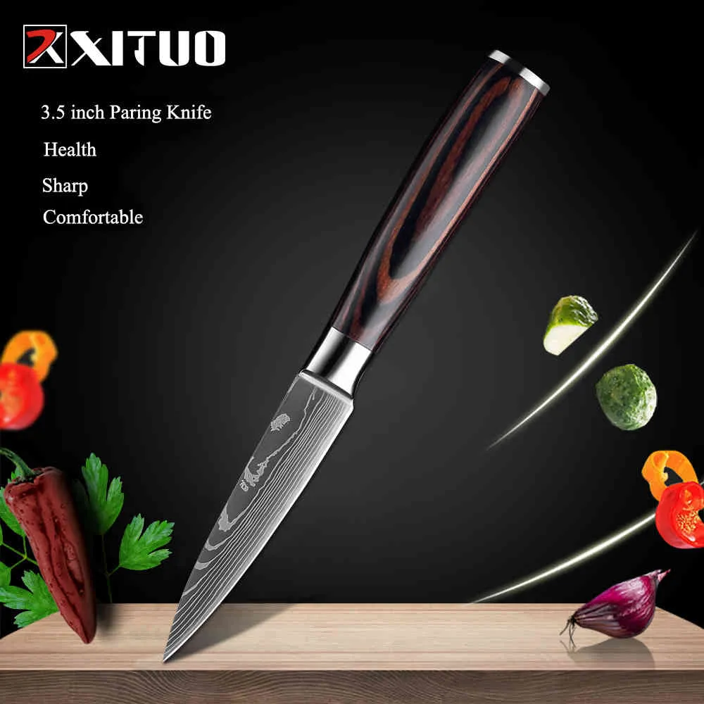 XITUO Kitchen Knife Sharpener 4 Stages 4 in 1 Diamond Coated& Fine Ceramic  Rod Knife Shears and Scissors Sharpening System Tools