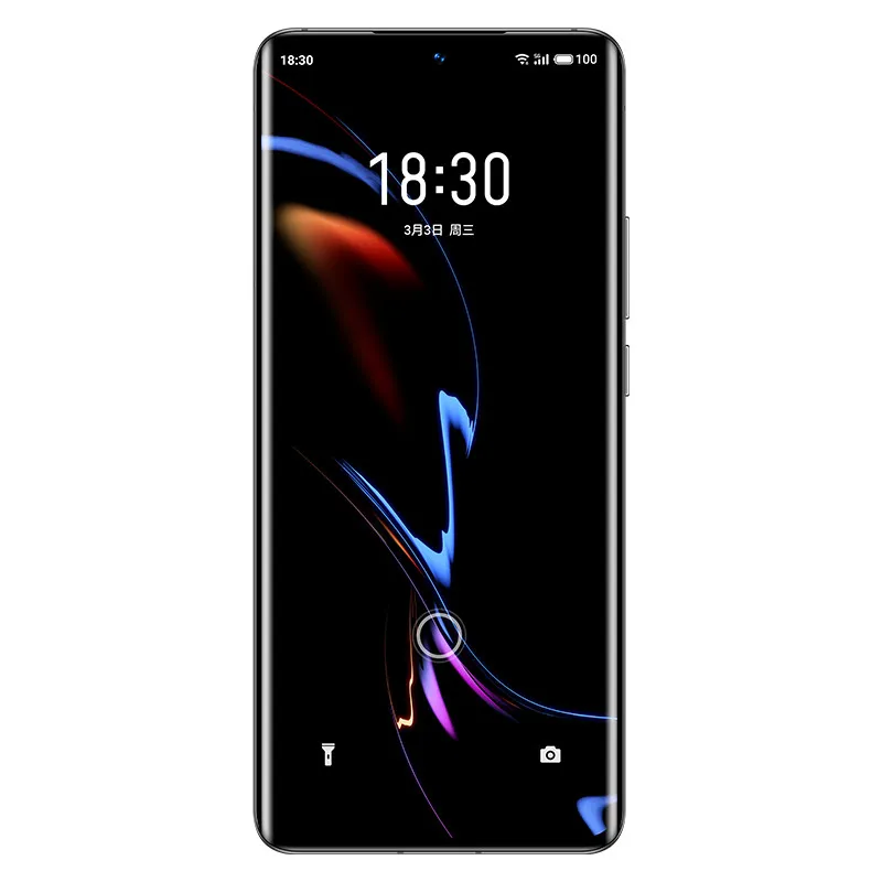 Téléphone portable d'origine Meizu 18 Pro 5G 12 Go de RAM 256 Go de ROM Snapdragon 888 50.0MP AI AR 4500mAh Android 6.7 