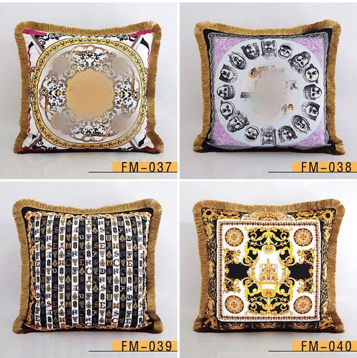 Designer de taie d'oreiller de luxe Signage pompon 20 motifs Avatar printting taie d'oreiller housse de coussin 45 * 45cm pour 4 saisons maison décorative nouveau Y