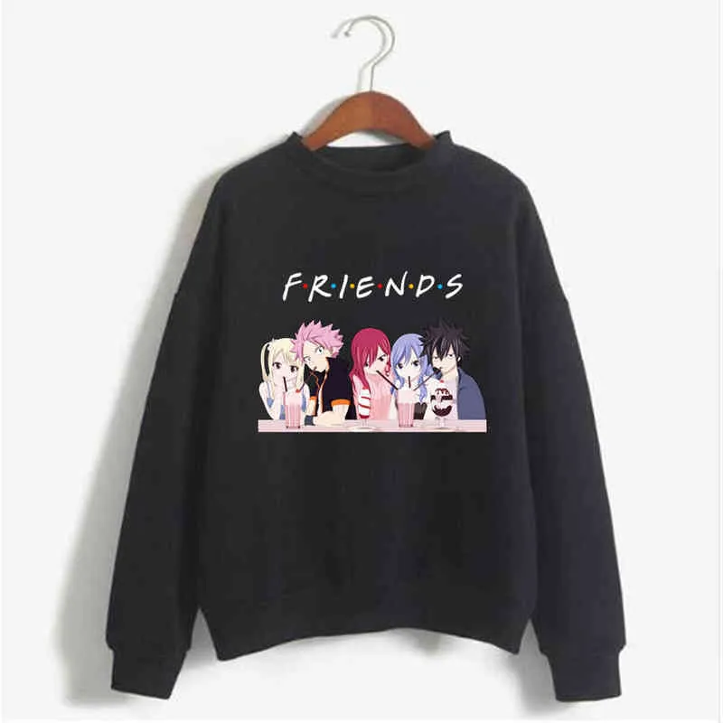 Hoodie Sweatshirt Fairy Tail Natsu Lucy Gray Elza Print Cosplay Costume Anime Women/Men Top Y1213