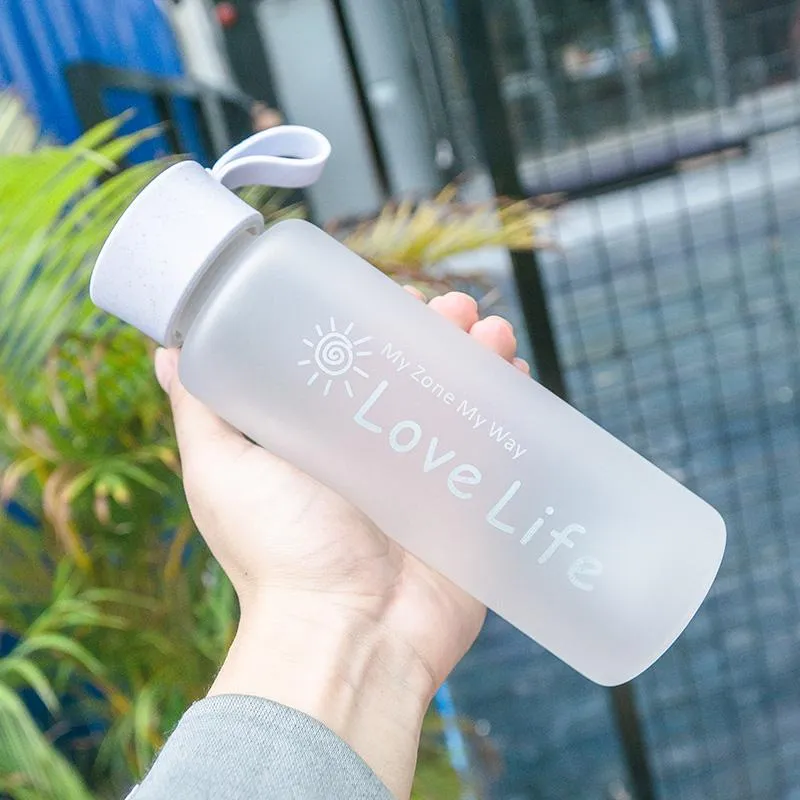 Botella de agua deportiva de 1 litro con pajita para viajes al aire libre,  botella de agua transparente portátil de 1 l, botella de plástico para mi  bebida sin BPA - AliExpress