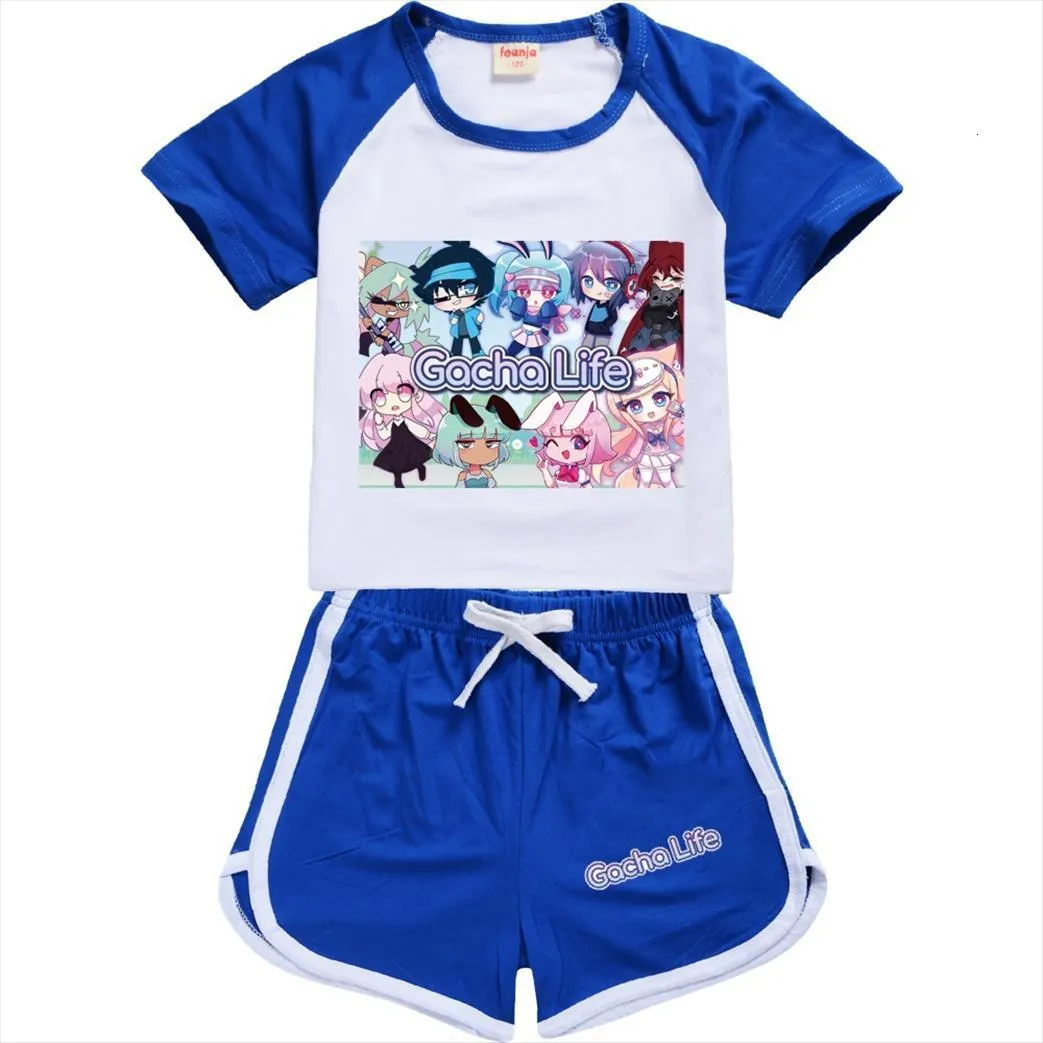 Gacha Vida Kawaii Moda Camiseta Shorts Lazer Esportes Terno Roupas Menino  Set Escola Crianças Roupa Roupas Boutique Roupas De $273,09