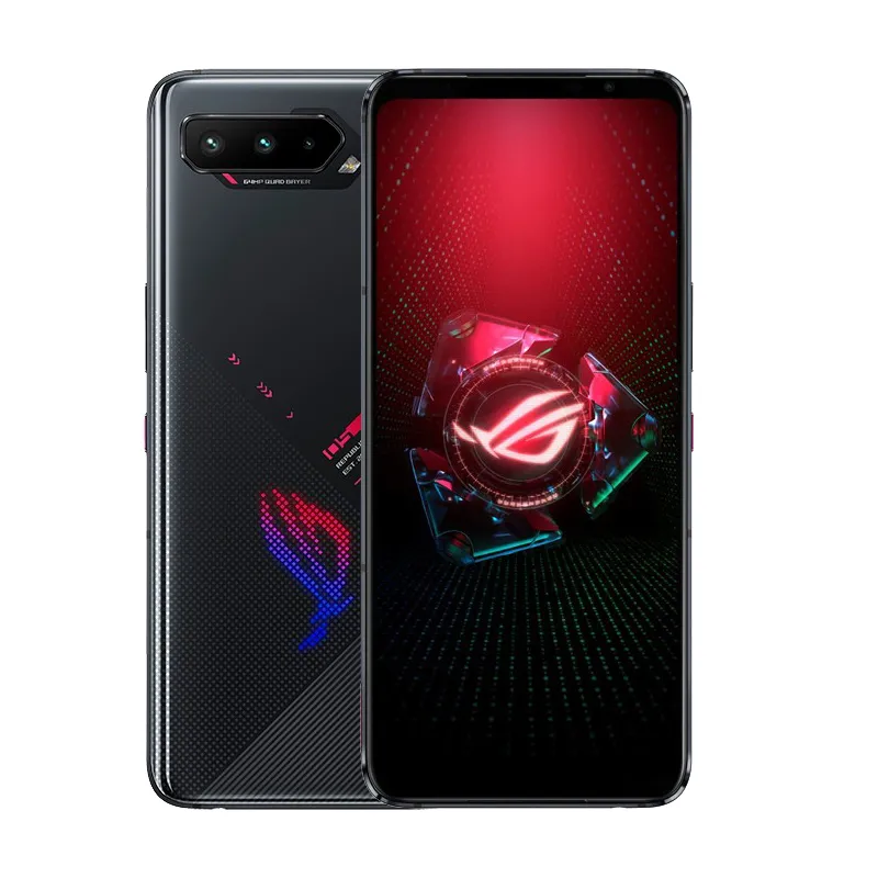 Original Asus Rog 5 5G Mobiltelefonspel 16GB RAM 256GB ROM SNAPDRAGON 888 64.0MP 6000MAH Android 6,78 tum Amoled Full Screen Fingerprint ID Face NFC Smart Cellphone