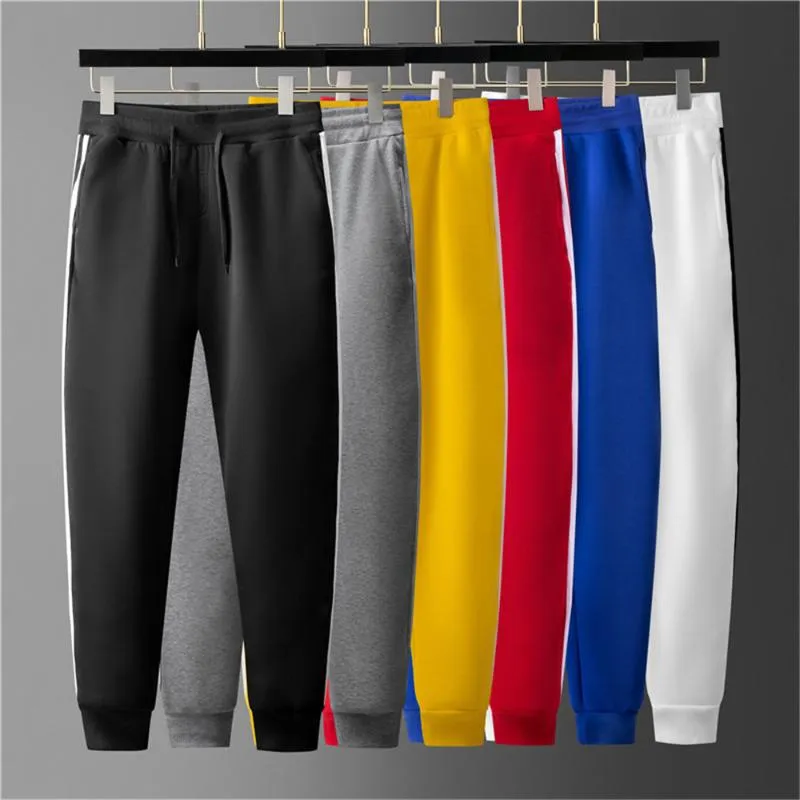 Herenbroek 2021 Mannen en vrouwen Herfst Winter Joggingbroek, kleurrijke sportbroek, fleece Warme broek