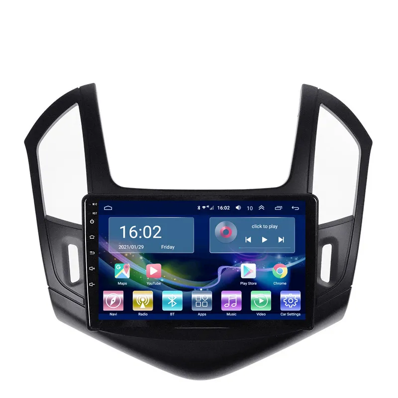 Lecteur multimédia GPS stéréo vidéo de voiture pour Chevrolet CRUZE 2012-2015 avec écran tactile du système Android