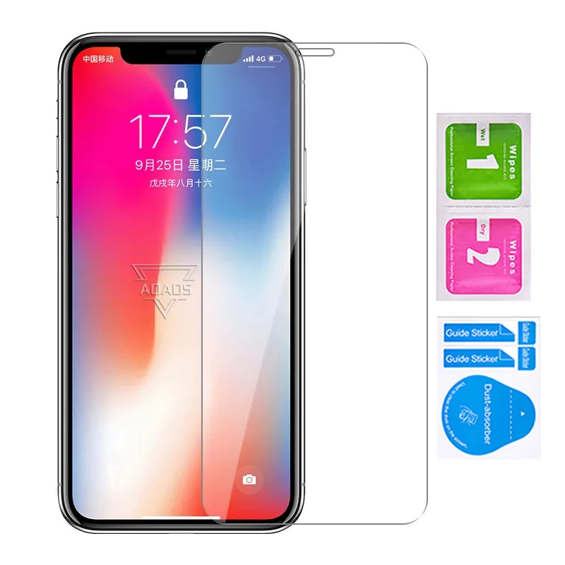 Protezione dello schermo del telefono in vetro temperato trasparente 2.5D per iPhone15 14 Pro Max 13 12 11 xr xs 6 7 8 Samsung Galaxy A11 A12 A01 A01S A02 A02S A22 A32 A42 A52 A72