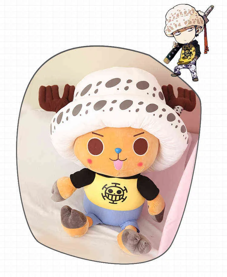 Compra online de Tamanho grande anime uma peça chopper pelúcia boneca kawaii  adorável macio brinquedos de pelúcia crianças travesseiro presente crianças  aniversário 20-30cm