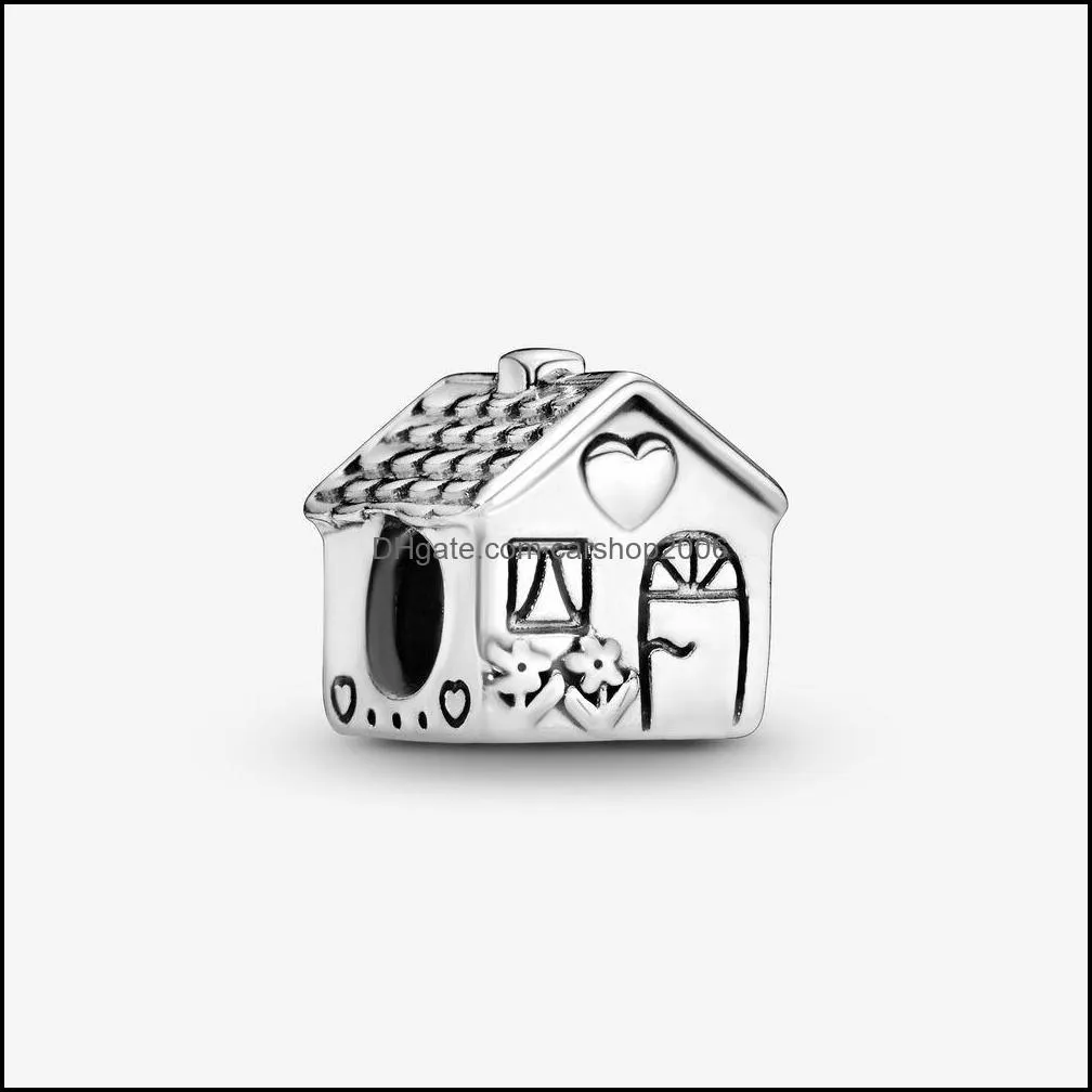 Charms jewelhings descobertas componentes Sweet Home 100% 925 SERLIO