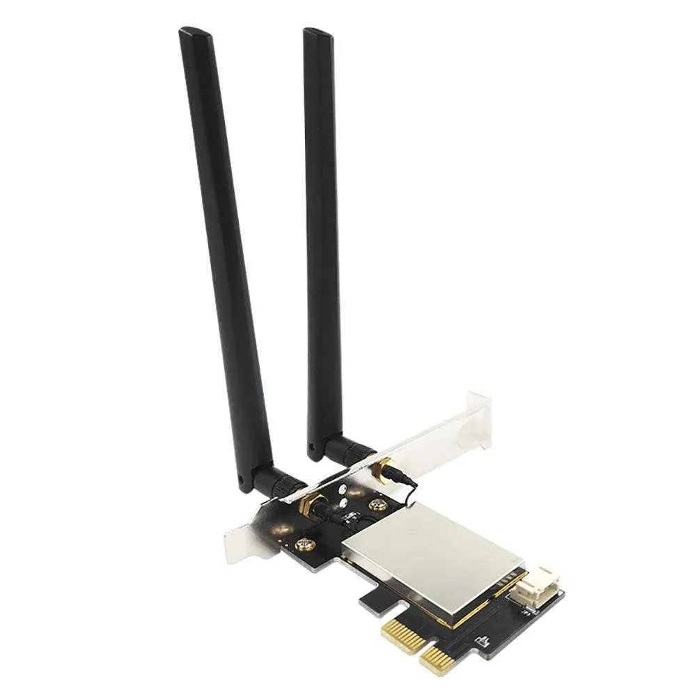 PCIE WIFI بطاقة محول Bluetooth Dual Band شبكة الشبكة اللاسلكية Repetidor Adaptador ل PC Desktop Wi-Fi Antenna PCI- M.2 / NGFF