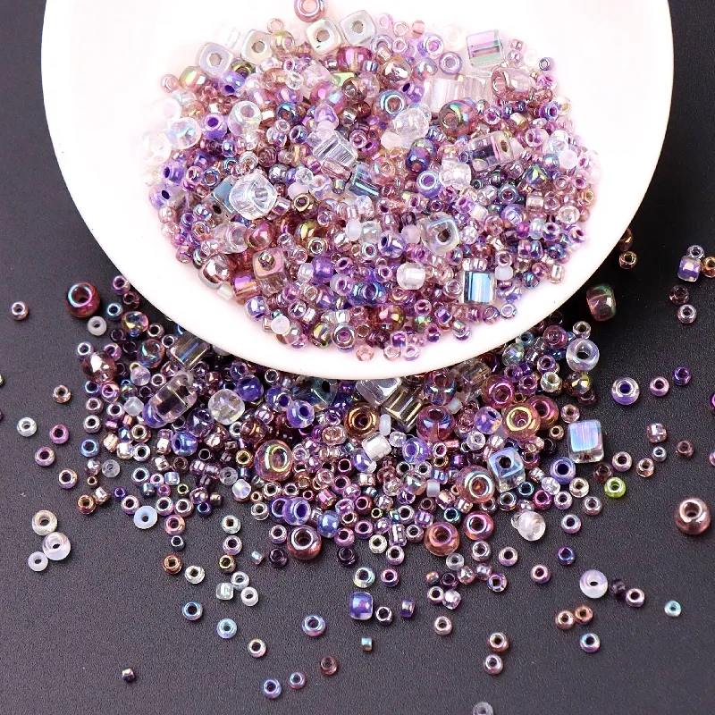 Perles de rocaille en verre mélangées AB, 10g, breloque tchèque brillante, perle d'espacement en cristal pour la fabrication de bijoux, bagues, accessoires faits à la main, bricolage