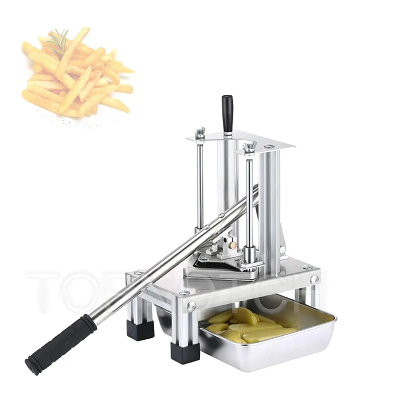 Potatischips Fryer gör pommes frites skärmaskin