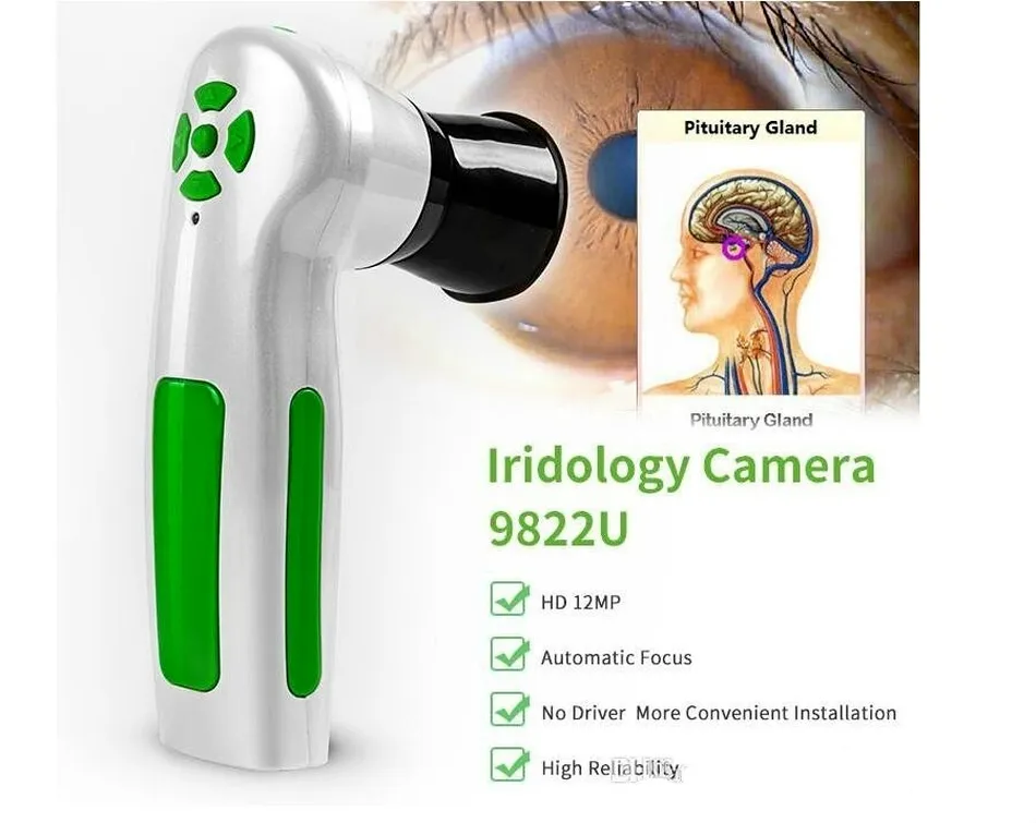 12 MP Eye Iridology Kamera Iriskop Makinesi İngilizce İspanyol Malezya Analiz Yazılımı