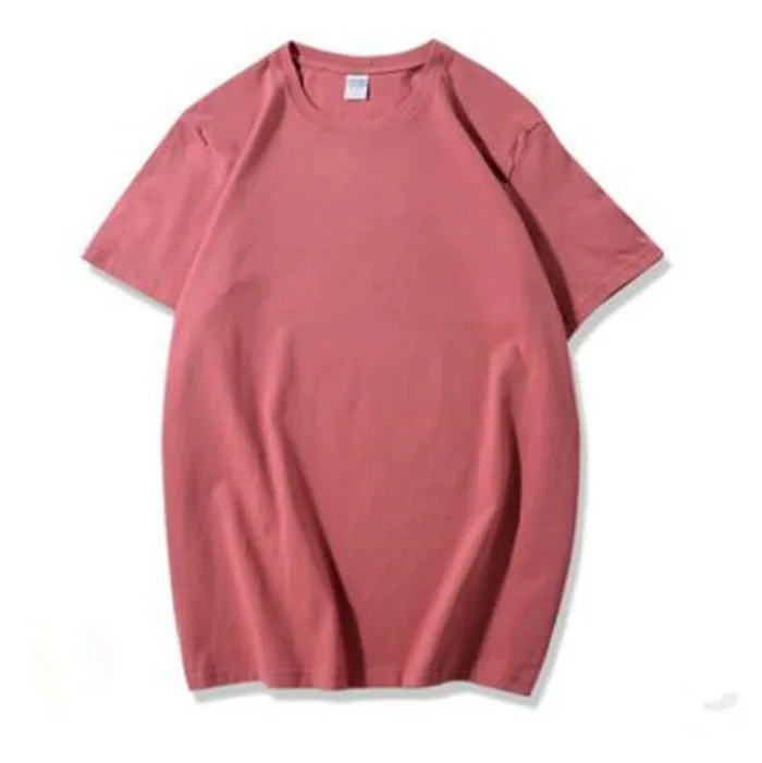 2021 Summer Mens Tops Tees Short sleeve t-shirt round neck cotton shirt plain loose