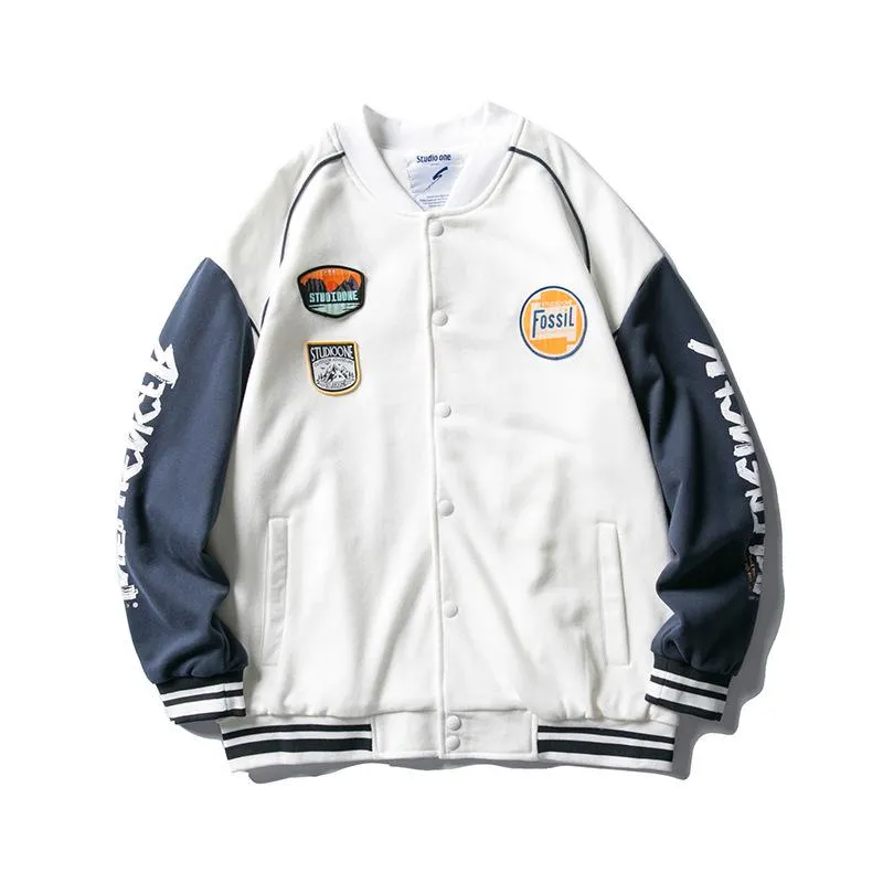 ジャケット・アウター StudioDoe Curved Sleeve Baseball Jacket