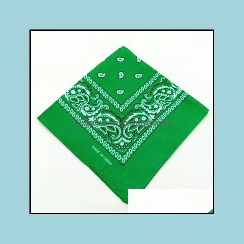 54*54CM Cotton Novelty Double Sided Print Paisley Bandanas  Bandana Handkerchiefs Paisley Print Head Wrap Scarf LLA9523