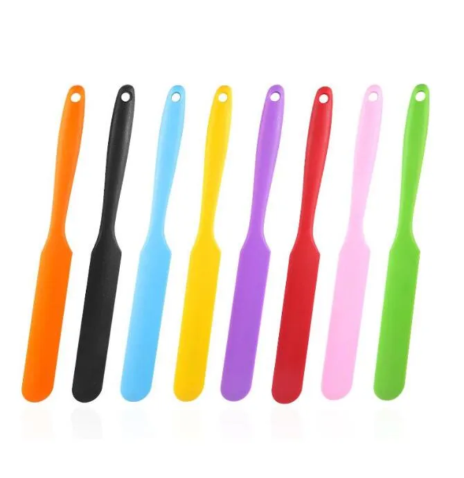 Cake Tools Candy Color Silicone Cream Spatula Jam Honey Mixing Butter Scraper Household Baking Tool 24.2cm WMQ1362