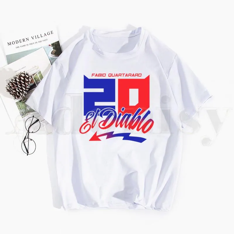 T-shirts pour hommes FABIO QUARTARARO LOGO français Movistar t-shirts printemps hauts t-shirts hommes femmes à manches courtes chemise décontractée Streetwear drôle