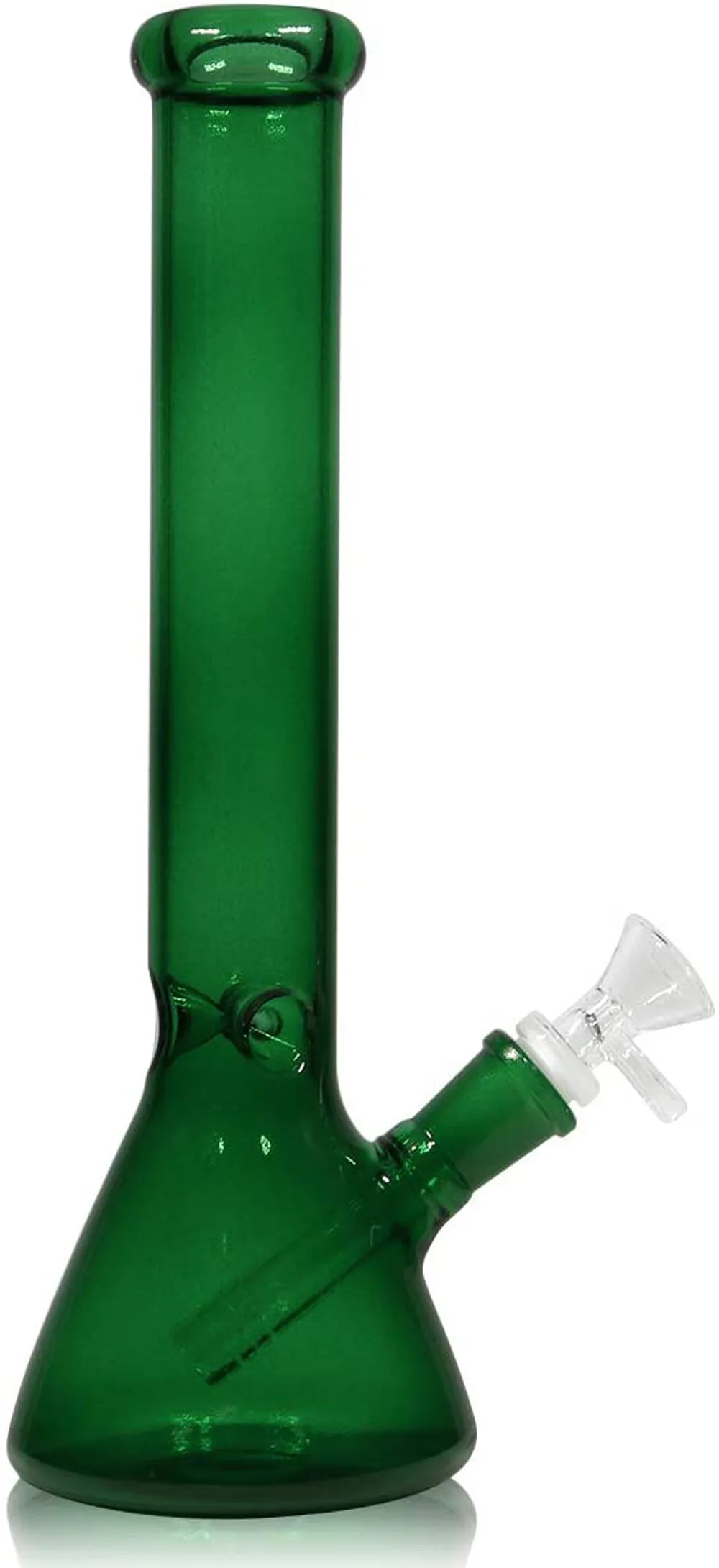 La pipa de fumar de agua de narguile Bong de vidrio verde vintage de 11 pulgadas con tazón puede poner el logotipo del cliente de DHL CNE