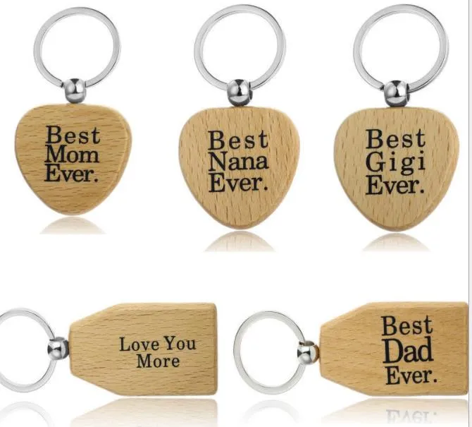 2020 Best Family Ever Keychain Dad Papa Grandpa Love You More Key Chain Jewelry Car Handbag Keyfob Family Jewelry Creative Gifts