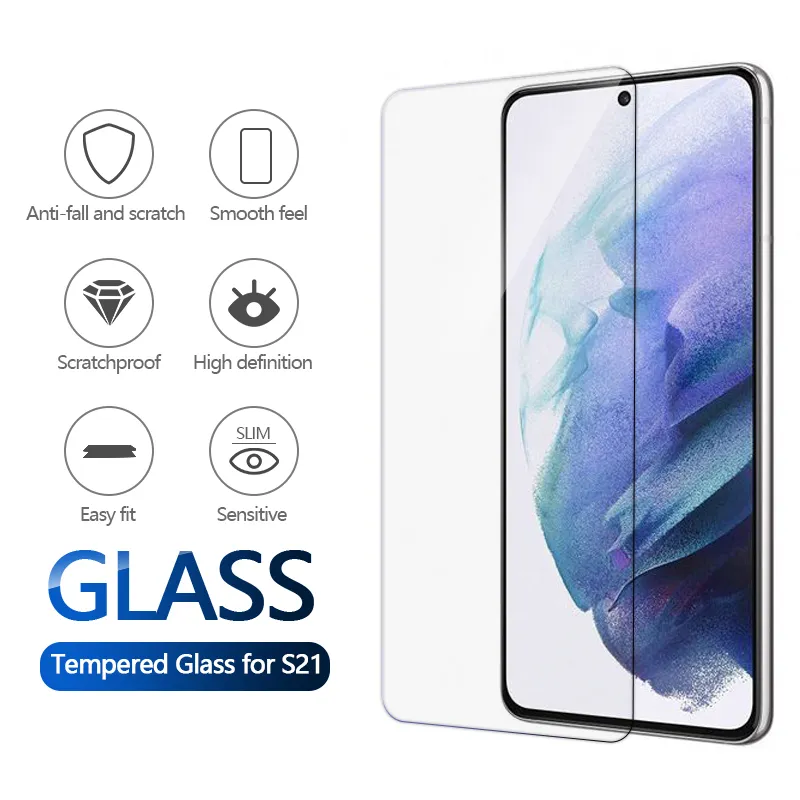 Wyczyść szkło hartowane dla iPhone 13 12 11 PRO MAX Screen Protector 6.7 calowy Samsung Huawei P40 P50 Xiaomi A50 A70 Galaxy No Box Pakiet