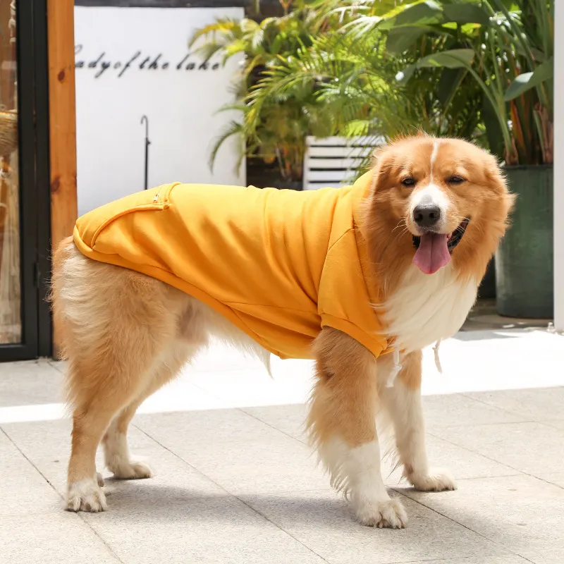 dog apparel 5 colors sweatshirts dog hoodies with pocket xs5xl autumn winter pet warm clothes puppy coat jacket