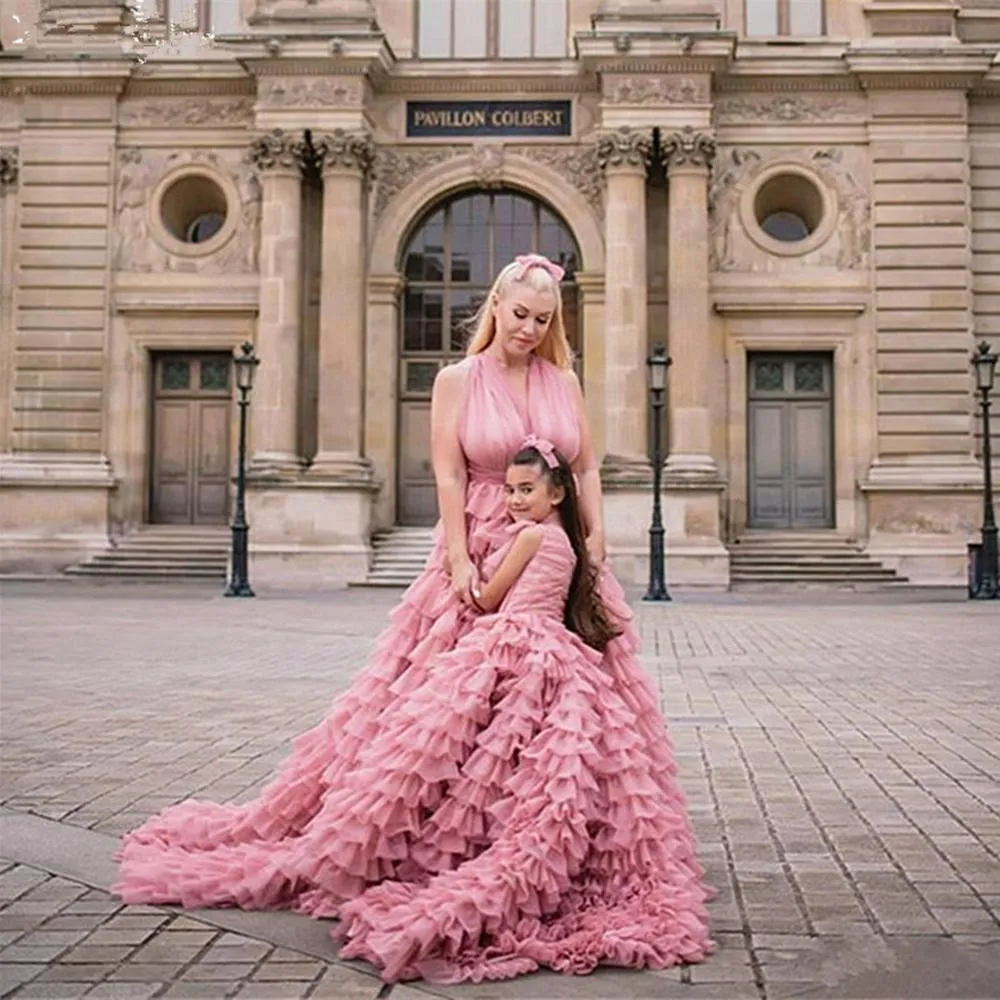 formal & gown mother daughter matching dresses Ball Gown Mother Daughter Matching Prom Dress GFGD487