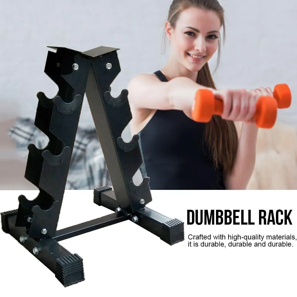 Legering Staal Dumbbell Racks Duty Zware Een Vorm Houder Fitnessapparatuur Gewichtsverlies Opslag Vaste combinatie Barbell Rack Home Gym Stand Sport Machine Accessoires