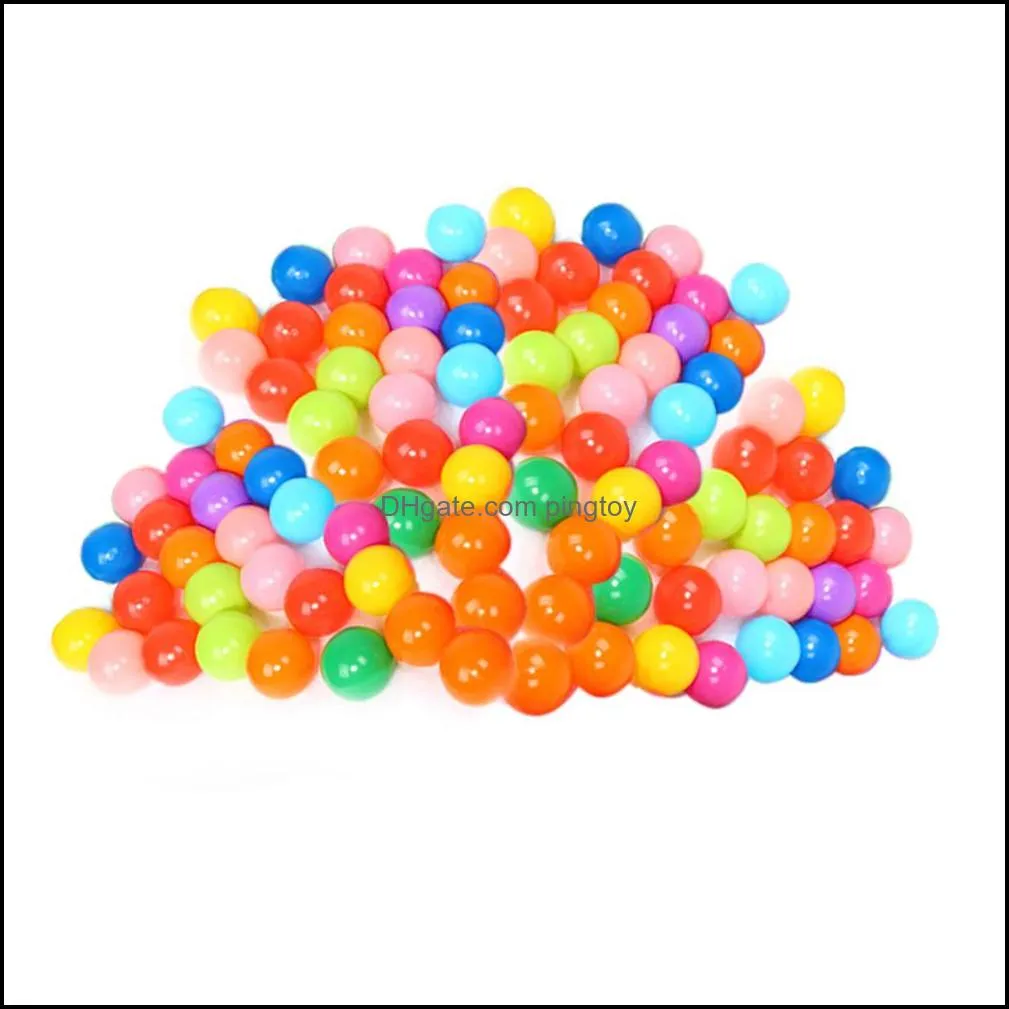 25Pcs/Lot Plastic Ocean Ball Eco Friendly Soft Tent Bath Water Pool Toys Baby Kids Swim Pit Toy Outdoor Fun Sports Play Toys