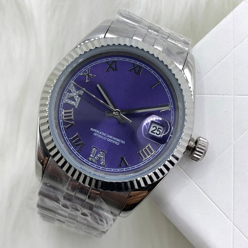 Montre de luxe Mens Automatic Mechanical Watches 36mm Full Stainless Steel Sapphire Super Luminous 5ATM Waterproof wristwatch 31MM3203