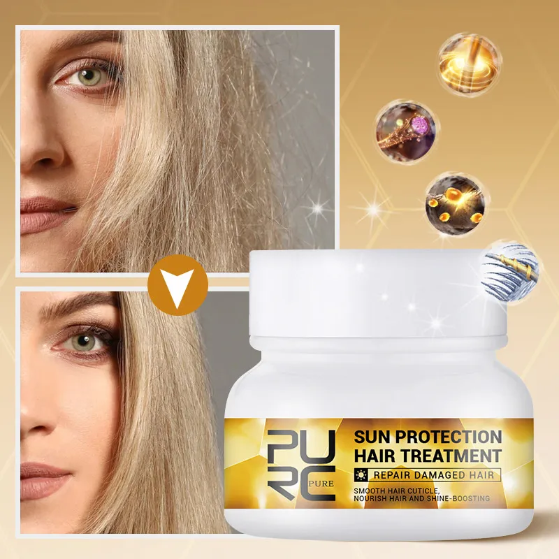 PURC Sun Protection Hair Treatment Mask 60ml Repair Frizz Dry