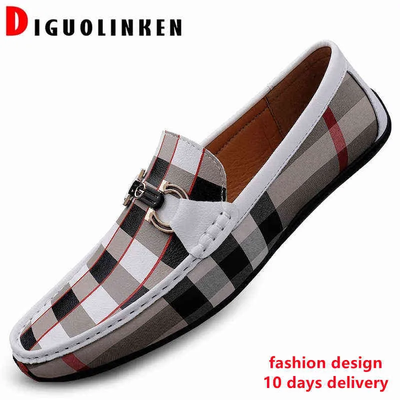 2021 nowe skórzane buty na co dzień moda outdoorowa męskie buty na co dzień mokasyny dla mężczyzn wysokiej jakości mokasyny męskie buty duże rozmiary 46 H1115